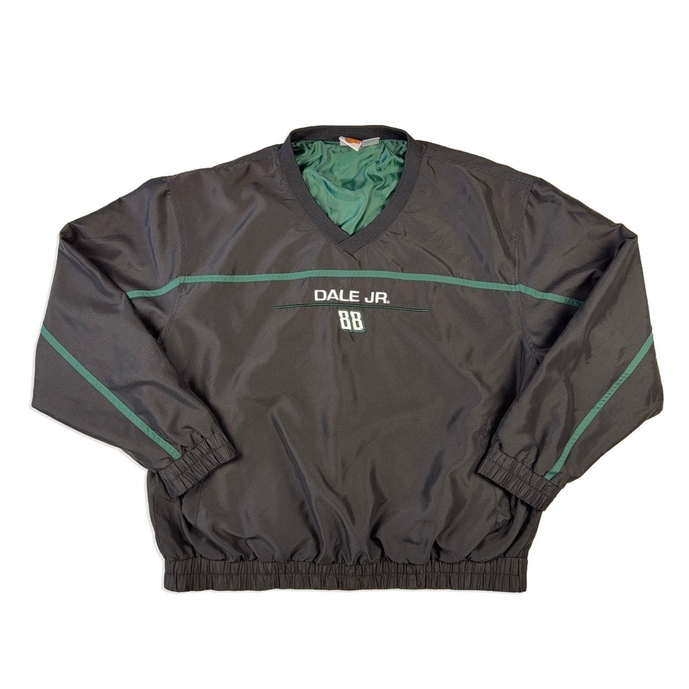Dale Earnhardt Jr 88 Winner's Circle Pullover Jacket NASCAR Windbreaker Mens L